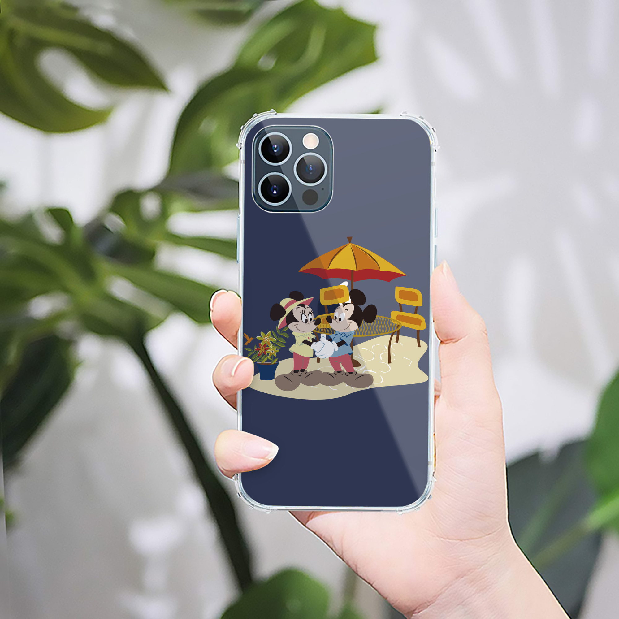 ミッキーマウス Mickey Mouse 【iPhone 12シリーズ対応】透明スマホケース（クリアソフトケース）